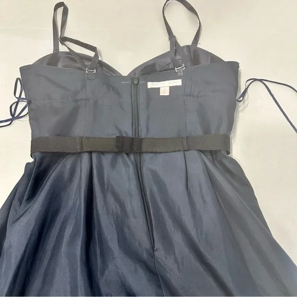 Rebecca Taylor Blue Floral Mini Dress Size 4 - Picture 10 of 14